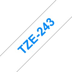 Brother Tape Blue on White 18mm